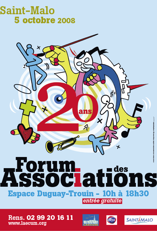 affiche Forum des Associations 2008