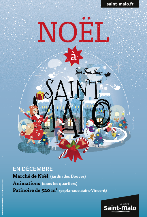Affiche Noël à Saint-Malo 2018