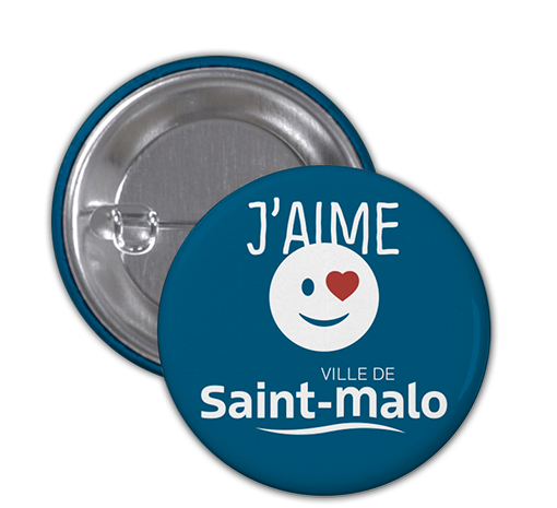 Badge J'aime Saint-Malo